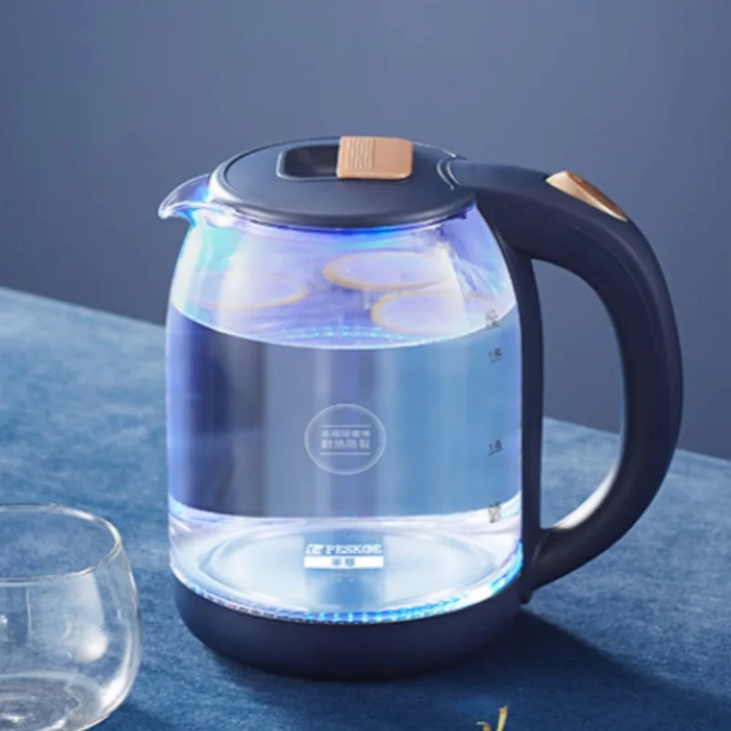 Large Capacity Electric Kettle 304 Stainless Steel Hot Water with Borosilicate Glass Tea Pot Health Kettle 220V