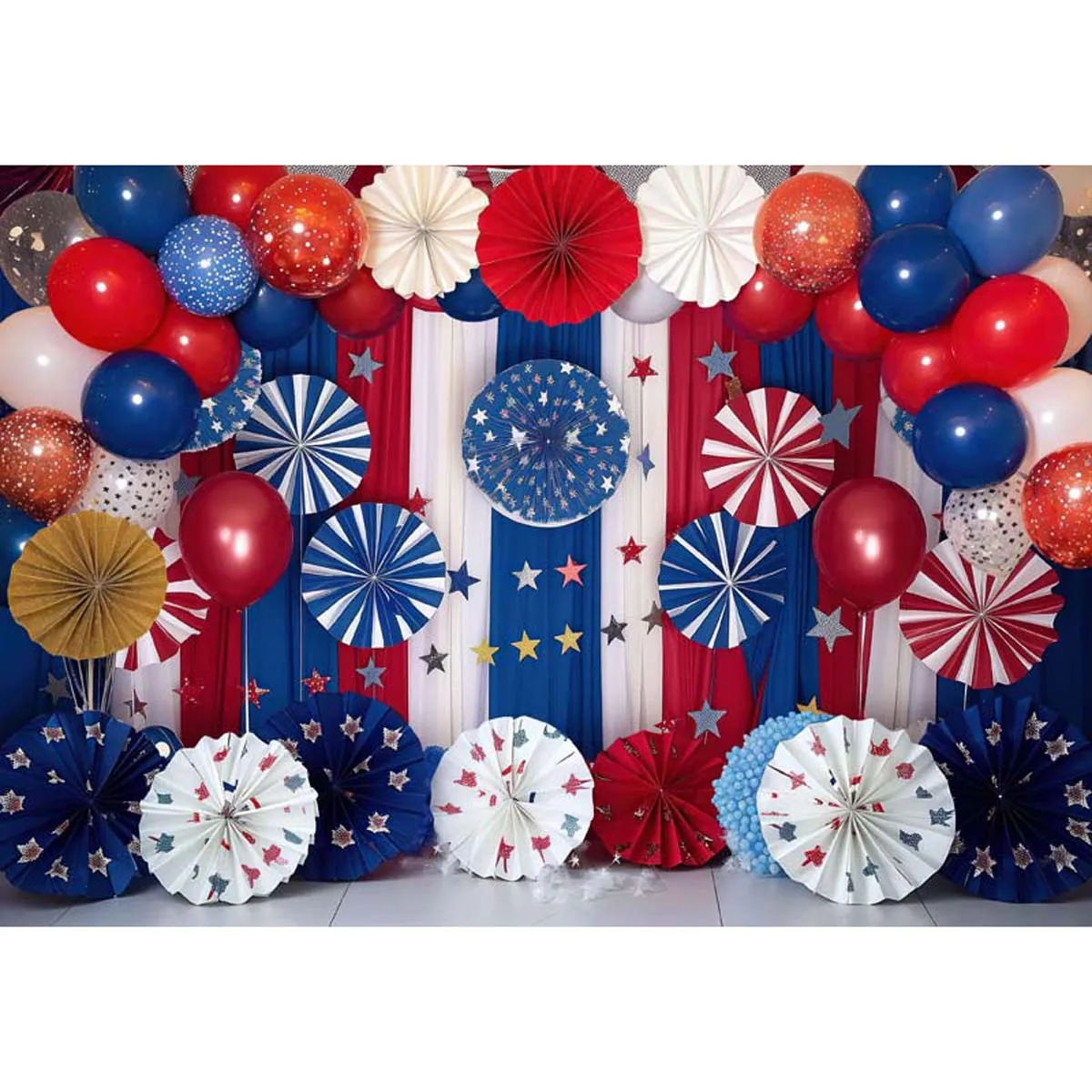 

Allenjoy 4th of July Cake Smash Backdrop