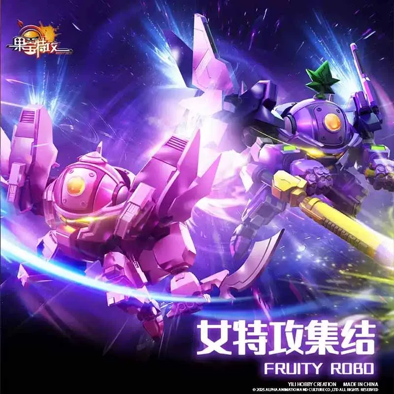 

FRUITY ROBO оригинальный Turbo виноград персик серфер аниме фигурка в сборе модель игрушки Коллекционная модель украшения подарки