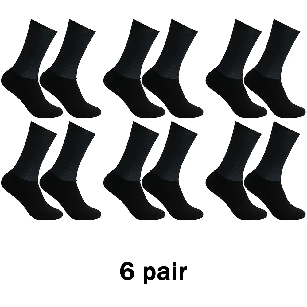 

6-пара профессиональных велосипедных командных велосипедных носков для мужчин и женщин, бесшовные нескользящие спортивные носки из силикагеля, дышащие сетчатые велосипедные носки для гоночных автомобилей