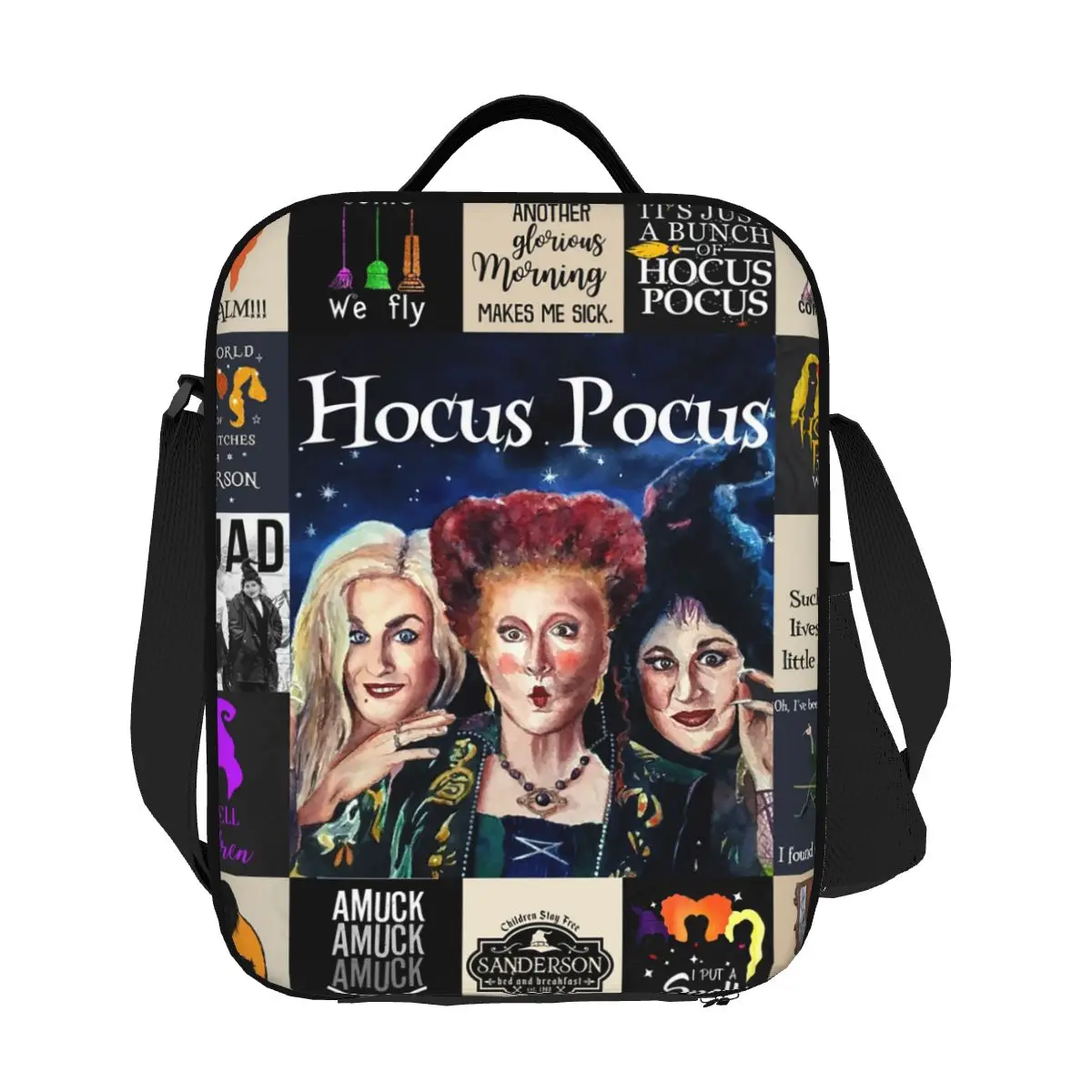 

Изготовленный на заказ Hocus I Smell Children I Put A Spell On Pocus Портативный ланч-бокс Женский герметичный термохолодильник Изолированная сумка для обеда с пищевой изоляцией