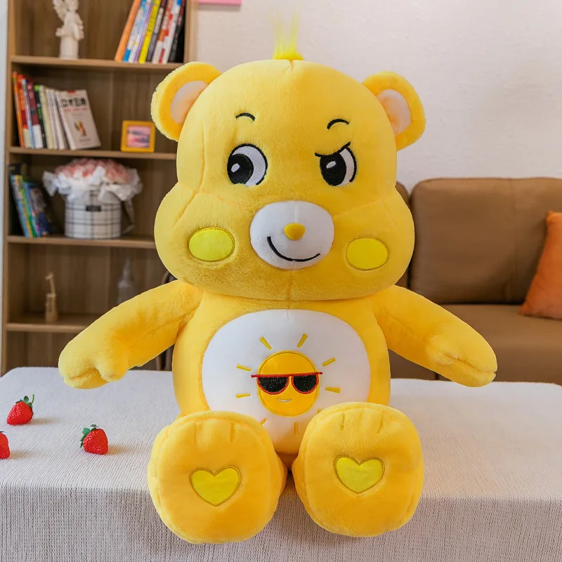 MINISO Rainbow Bear Plush Toys Lovely Cartoon Care Bears Plush Toy Teddy Bear Stuffed Dolls Homdecor Sleeping Plush Pillows Gift