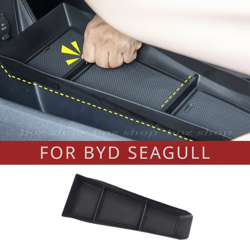 For BYD Seagull Car Central Control Armrest Box Storage Box Interior Storage Box Supplies Auto Modification Accessories