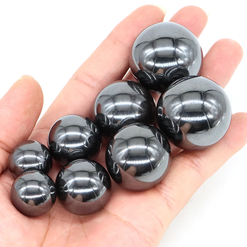 

Natural Stones Hematite Balls Reiki Healing Mineral Specimen Globes Chakra Feng Shui Massage Sphere Home Decor Health Protection