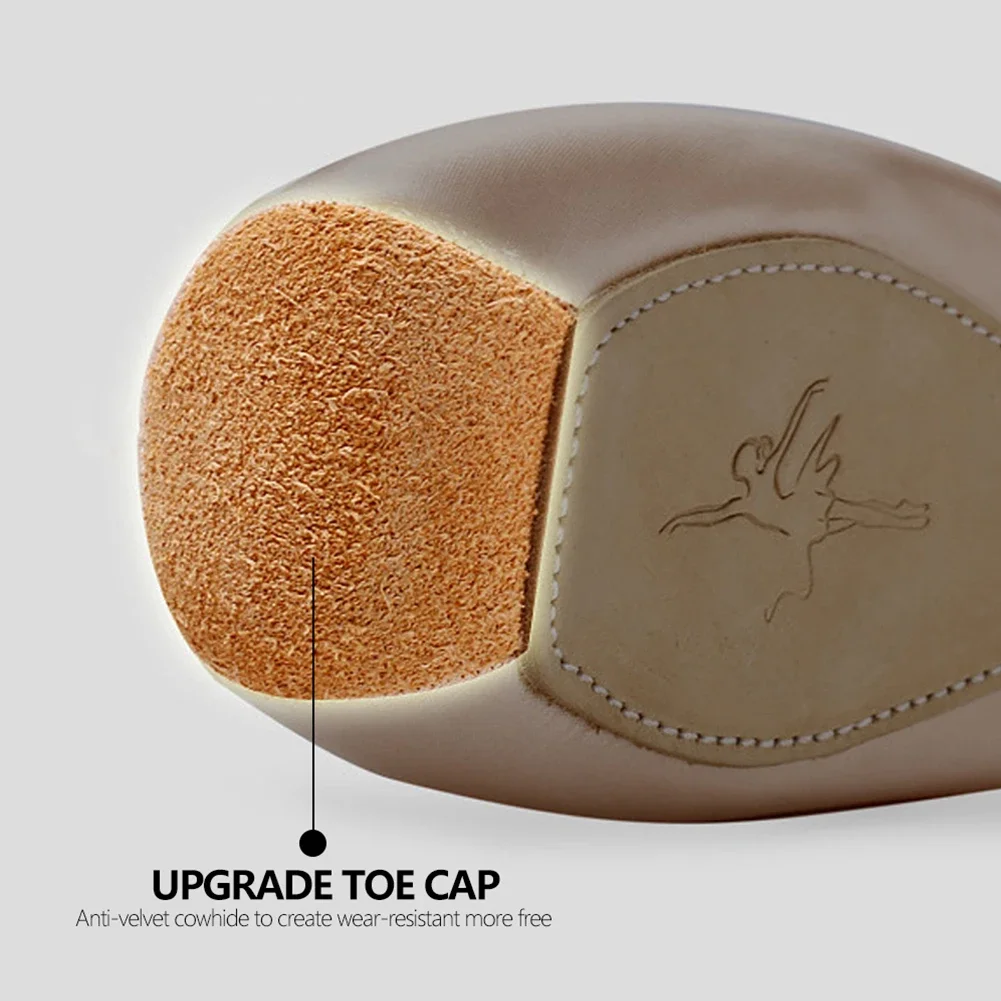 جديد 1 زوج المهنية الباليه بوانت أحذية الفتيات السيدات الشريط أحذية الباليه أداء أحذية ممارسة أحذية الرقص مع أشرطة #4