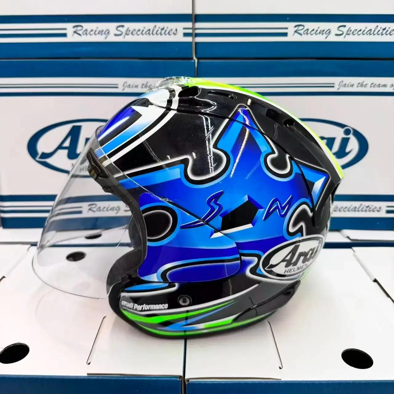 

Open Face Helmet VZ RAM 4 Nakano shuriken 3/4 Helmet Off Road Racing Motocross Motorcycle Helmet