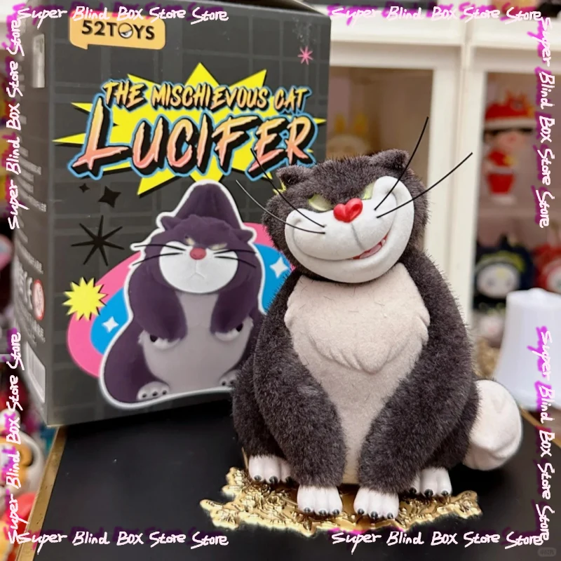 

Original 52TOYS Bad Cat Lucifer series blind box figurines trendy toy doll figurines Ornaments Surprise Box cute gift