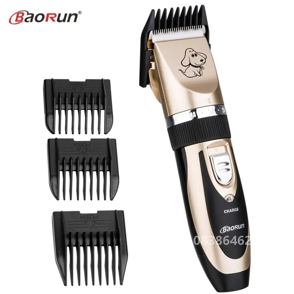 BaoRun Professional Electric Pet Dog Hair Trimmer Rechargeable Animal Grooming Clippers Cat Shaver Haitcut Machine 110-240V AC