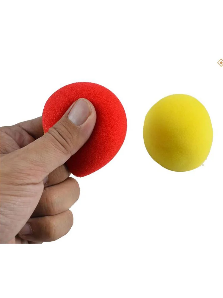 2 Pcs/ Set Color Change Sponge Ball Magic Tricks Fun Super Soft Sponges Changing Ball Square Close Up Stage Magic Props