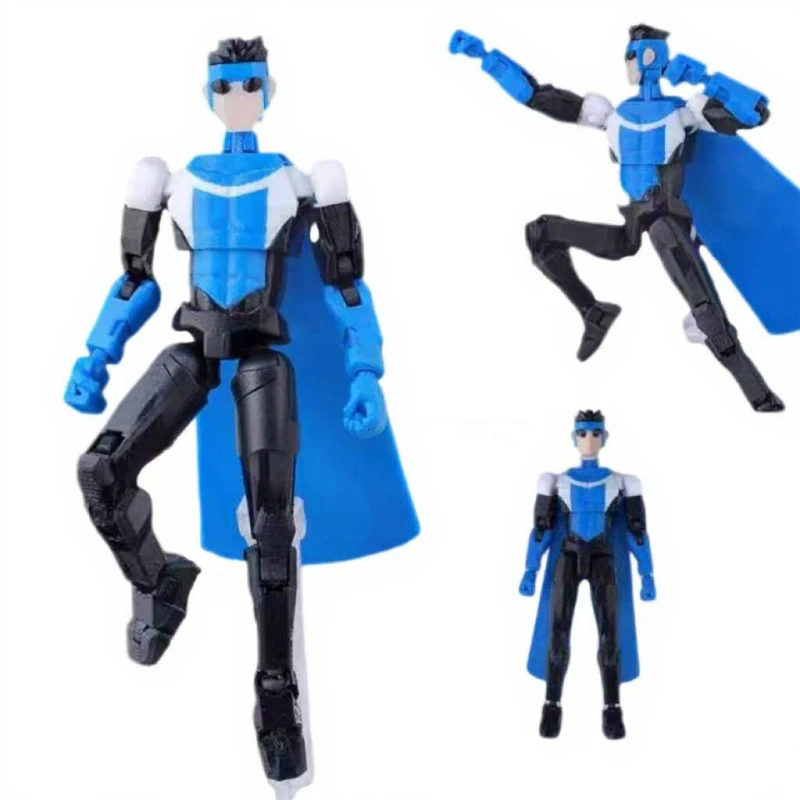 3D Printed Dummy 13 Invincible Boy Titan Model Multi-jointed Movable Action Figure Desktop Ornament Animation Model For Kids Fan image 3