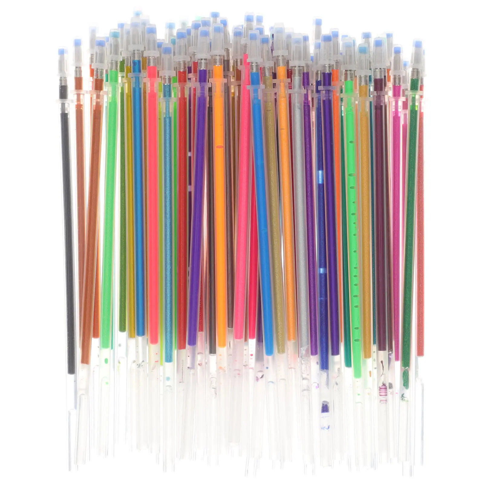 

72Pcs Multi Color Gel Pen Refills Fine Point Neutral Pen Refills High Color Rendering Leak Proof Lightweight Portable Creative