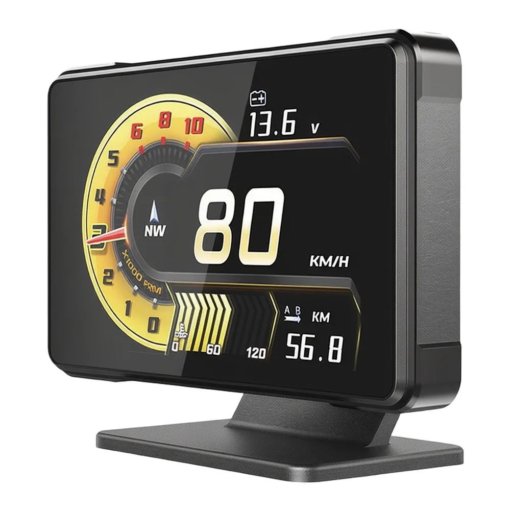 Fuel Vehicle Compatible Car HUD Head Up Display for gps for obd Voltage Speed RPM Turbo Oil Temperature Meter Gauge 2008 Up