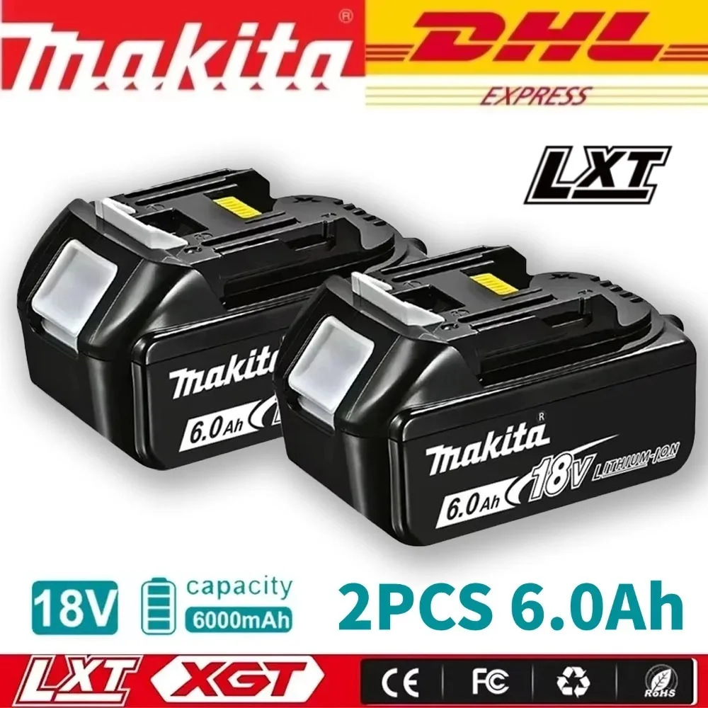 

original Makita 18V Battery 6.0AH Rechargeable battery for makita tool BL1860 BL1830B BL1850B BL1850 BL1840 BL1815 Tool DTW700