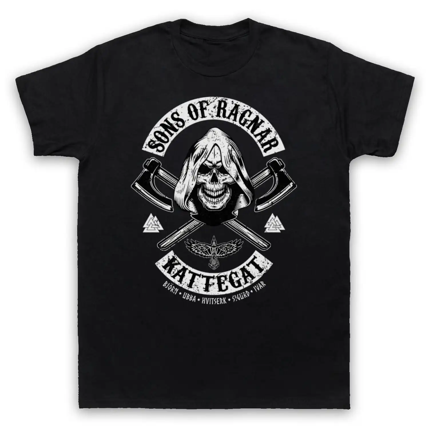 

Sons of Ragnar Kattegat Biker Gang Parody T-Shirt 100% Cotton O-Neck Short Sleeve Summer Casual Mens T-shirt Streetwear