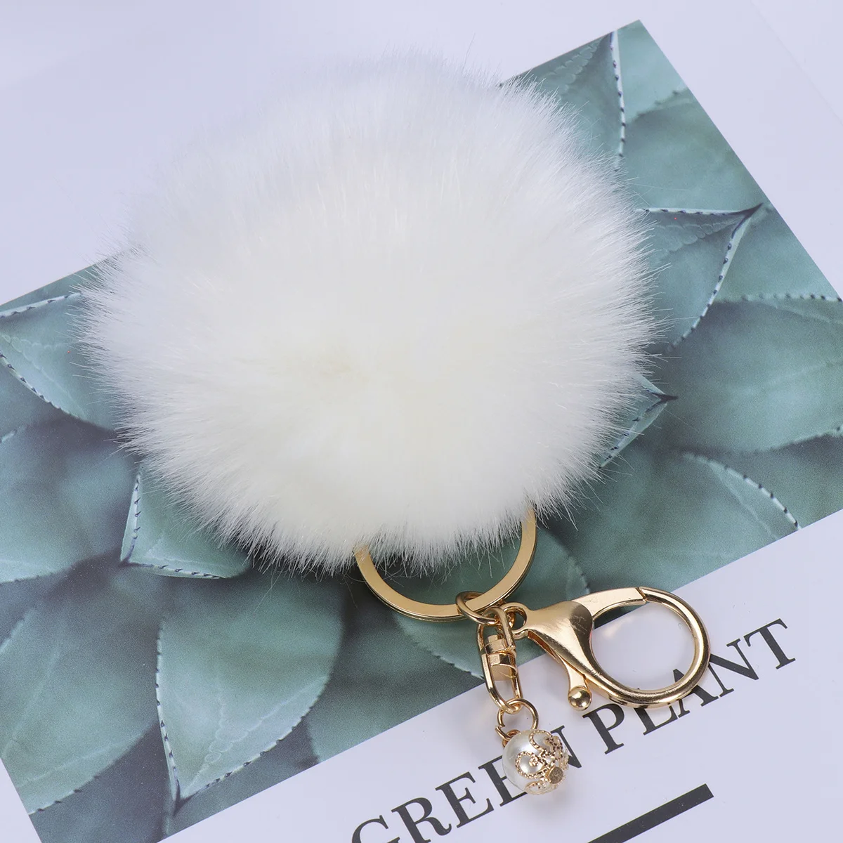 พวงกุญแจลูกบอลหลากสี สำหรับตกแต่งกระเป๋าถือ รถยนต์ ของขวัญ