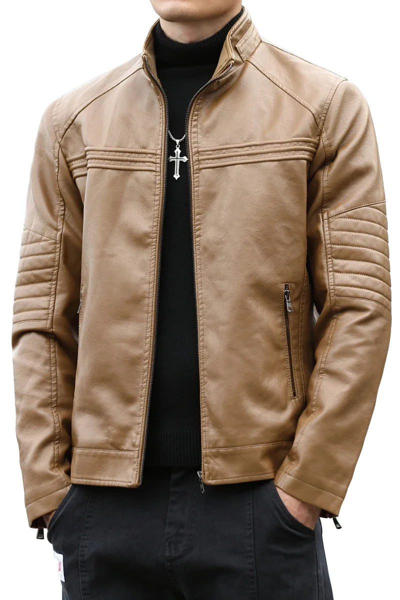 

Мужская одежда из воловьей кожи, модная кожаная куртка высокого качества, зимние новые байкерские куртки в винтажном стиле, мужские кожаные тонкие пальто, мужские