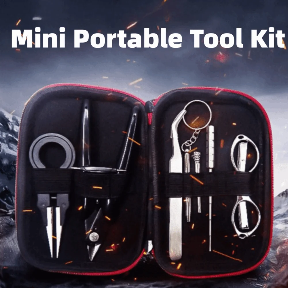 9Pcs/set 9 in 1 Artistic Repair Tool Kit Winding Rod Curved Tweezers Blacksmith Tool Set T-shaped Screwdriver