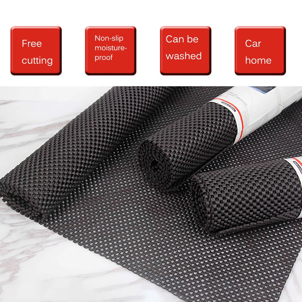 1Pc 150x50cm Car Trunk Mat PVC Ground Rubber Anti-slip Mat Multi-purpose Car Home Protection Mat Automotive Interior Supplies