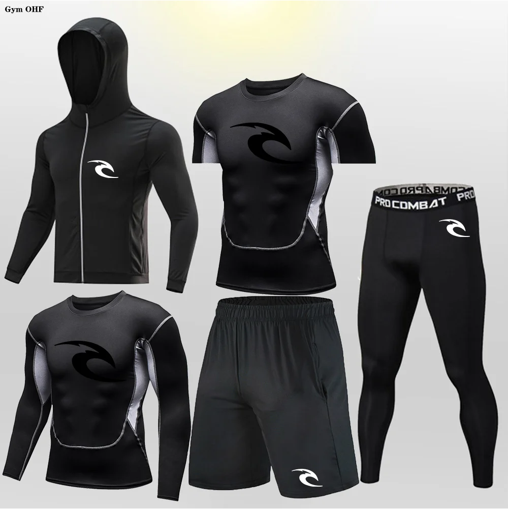 New Sports Suit Men's Sports Quick Drying Tight Fitting High Elasticity Running Outdoor Fitness Basketball Football Suit Man - Image 6