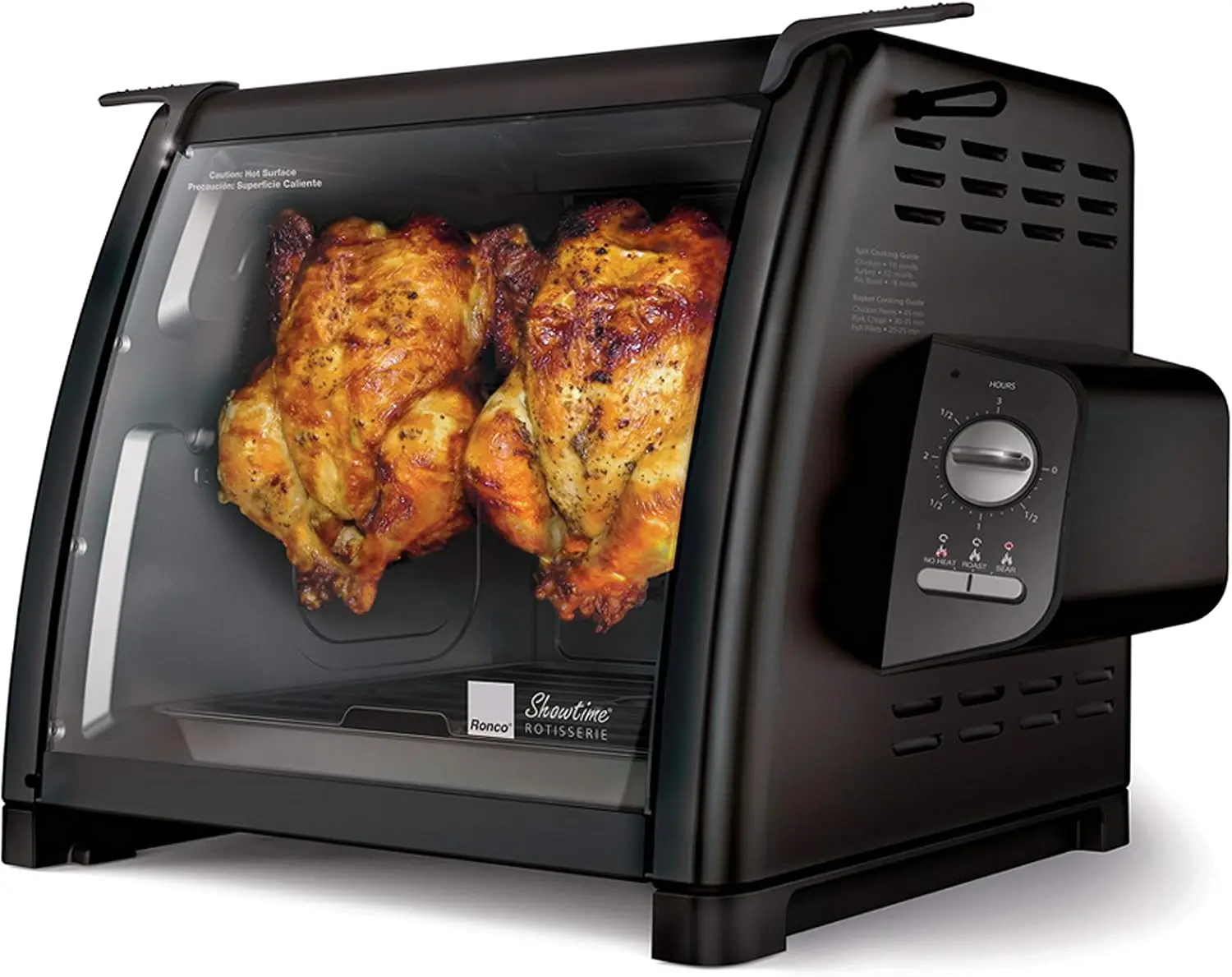 5500 Series Countertop Rotisserie Oven, 12-lb Capacity, Black | Rotisserie chicken cooks perfectly, 3 functions - rotisserie, se