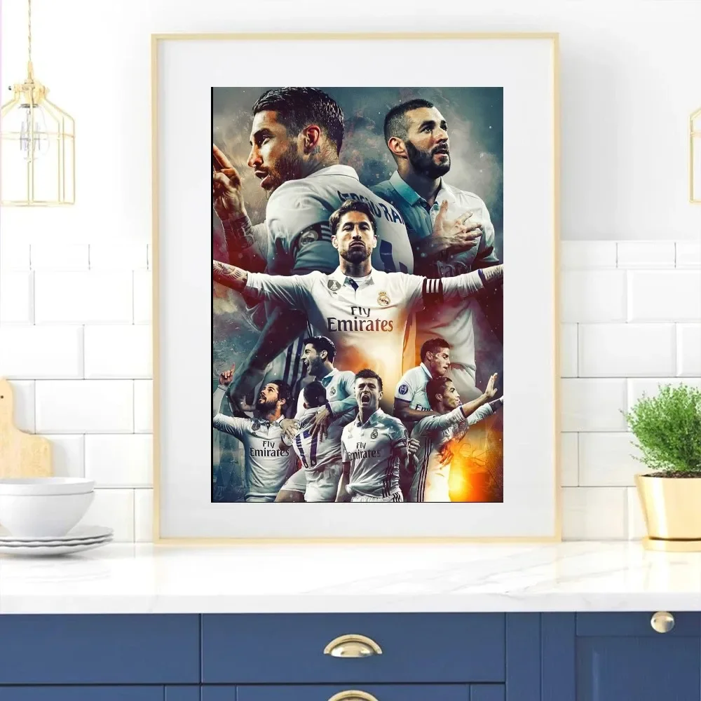 Football R-Real MIMadrid C-C.F Poster Wall Pictures For Living Room Fall Decor