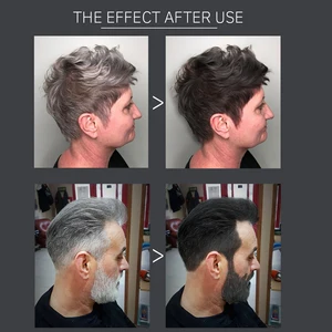 Champô para tintura de cabelo preto para homens e mulheres, essência vegetal natural, capa cor de cabelo cinza e branco, rápido, 500ml, 250ml 10 principais vendas tinta preta para pintar cabelo - №9