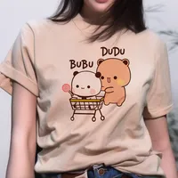 Bubu And Dudu Fashion 2024 Casual T-shirt Female Designer Top Female Street Clothing