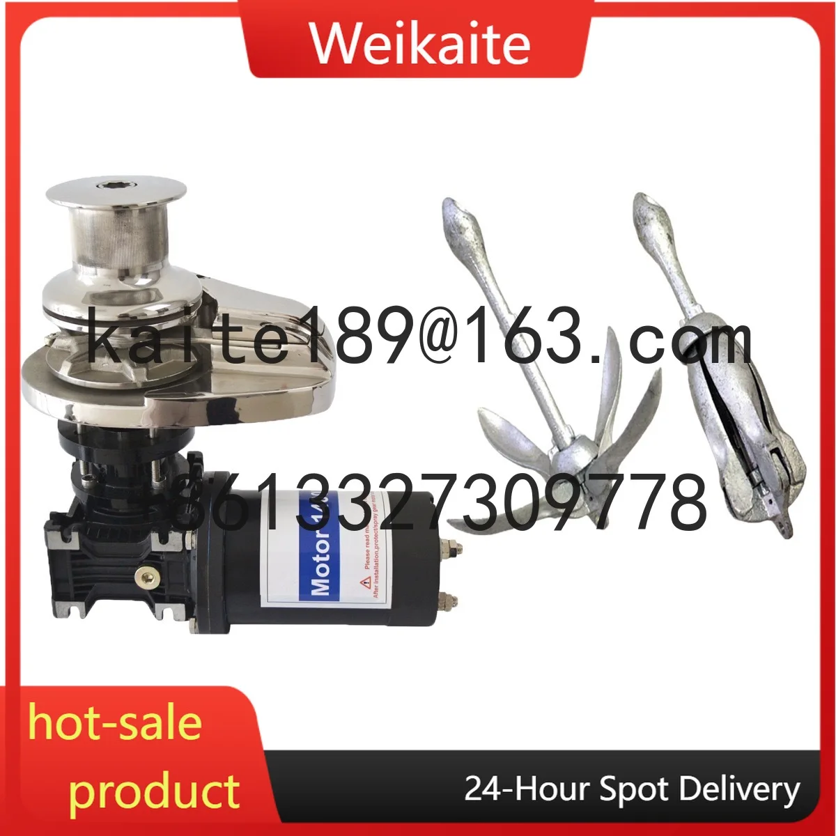 

Yacht Hardware Accessories 800W Vertical Anchor Stainless Steel Electric Windlass