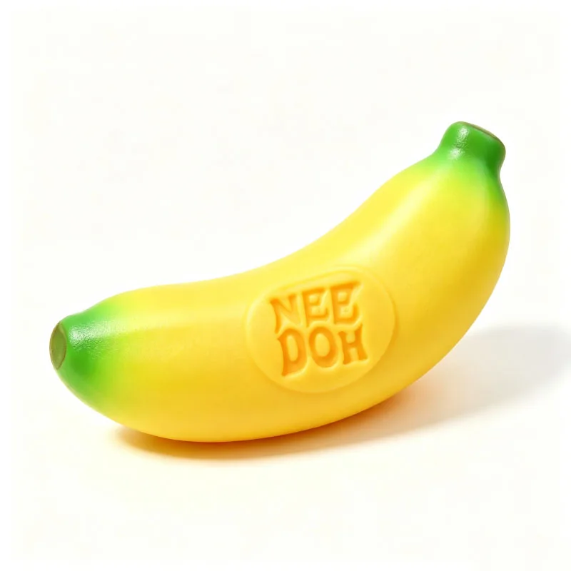 Groovy Nee Doh Schylling Fruit Stress Ball, Elastic Soft Squishy Fidget Toy, Banana Strawberry Orange Squeeze Sensory Toy - view 6