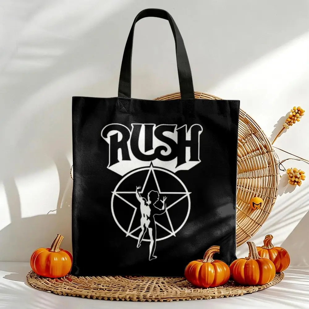 ROCK BAND R-RUSH Storage Bags Canvas Double-Sided Print Shou