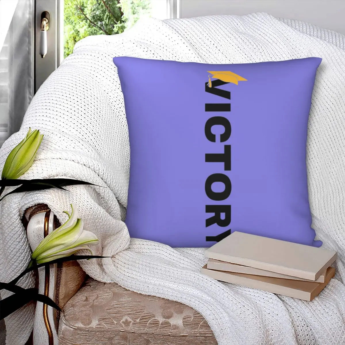 Victory Square Pillowcase Polyester Pillow Cover Velvet Cushion Zip Decorative Comfort Throw Pillow For Home Sofa