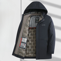 Xiaomi Romon Mid-length Model Cotton Coat Men's Winter New Graphene Thickened Warm Cotton Clothing in The Elderly Casual Jacket