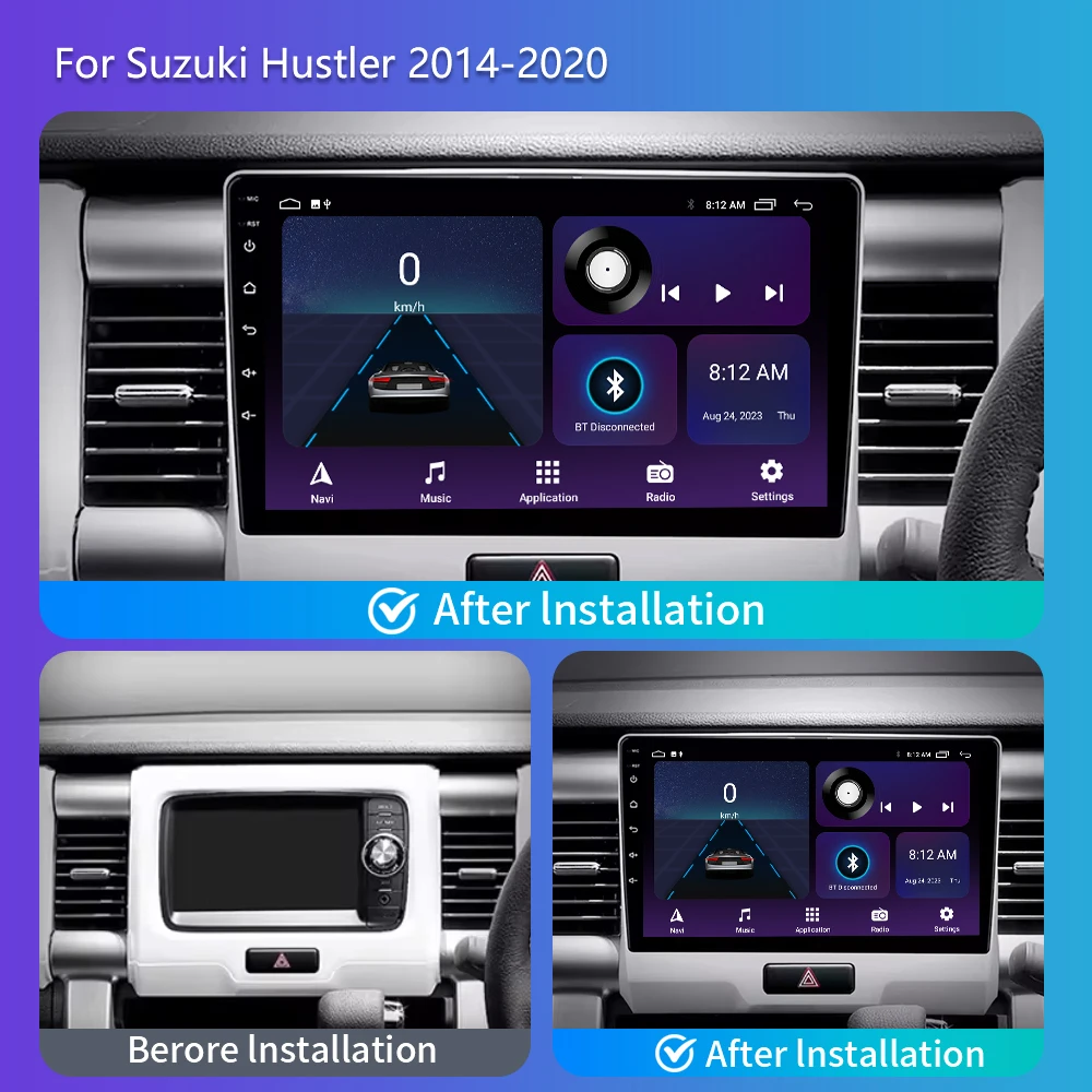 Android 13 For Suzuki Hustler 2014-2020 Car Radio Multimedia Auto Stereo GPS Player Navigation Carplay Autoradio Head Unit Wifi