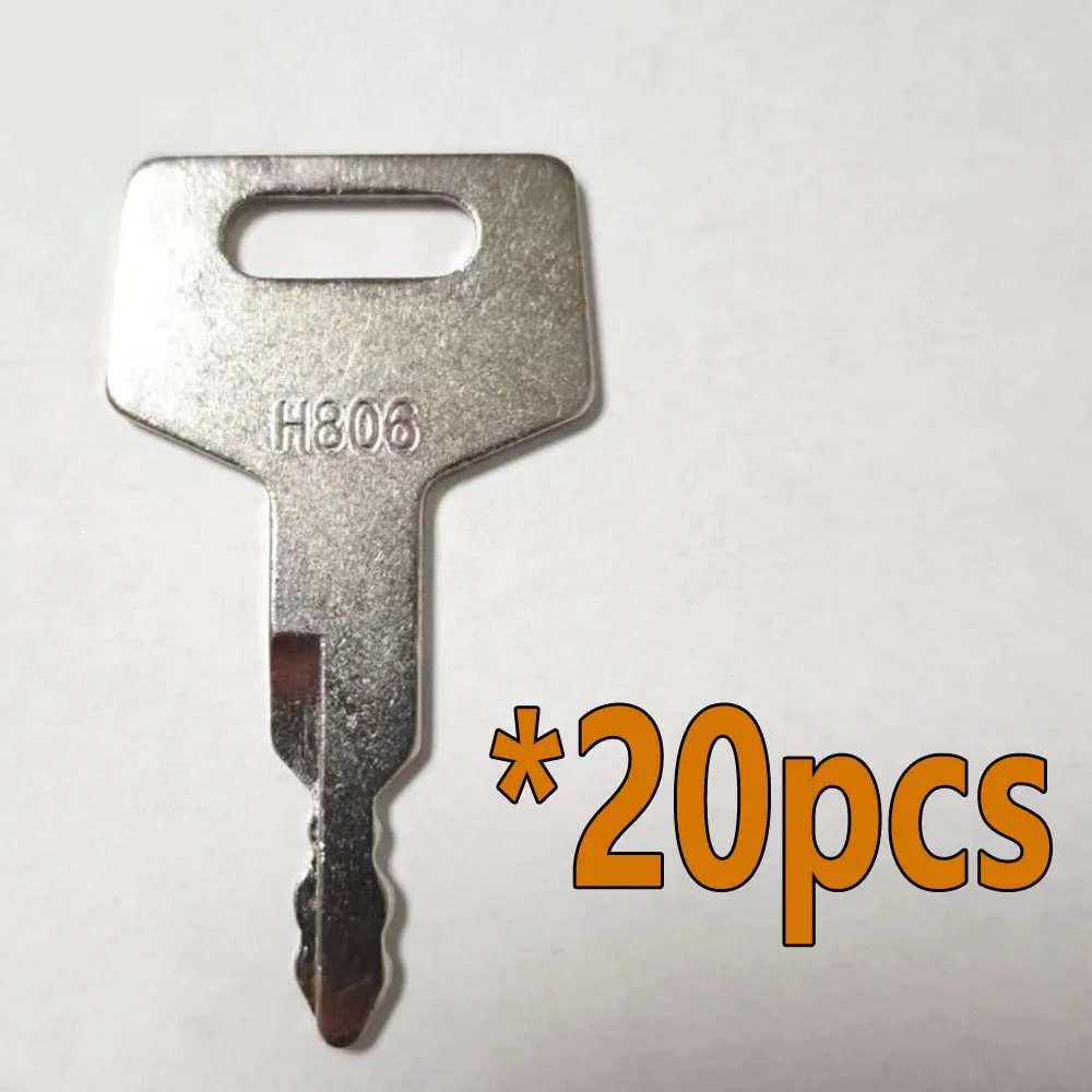 

20PCS H806 Key For Takeuchi New Holland Excavator Case Gehl Track Skid Steer Loader BU1698