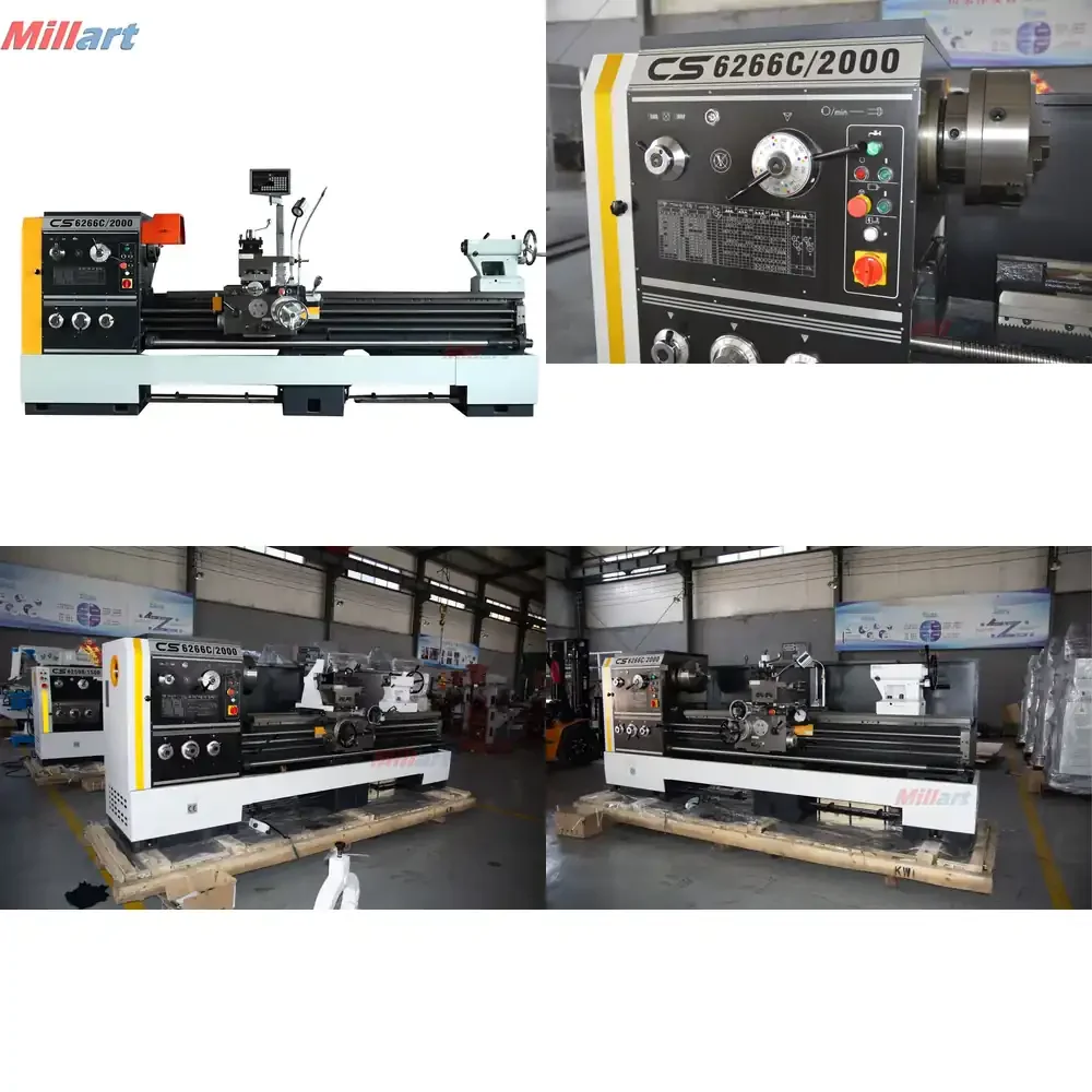 Heavy CS6266C Tornos Para Manual Gap-bed Lathe Metal Gap Bed Lathe Machine for Drilling Control,Tapping and Grooving