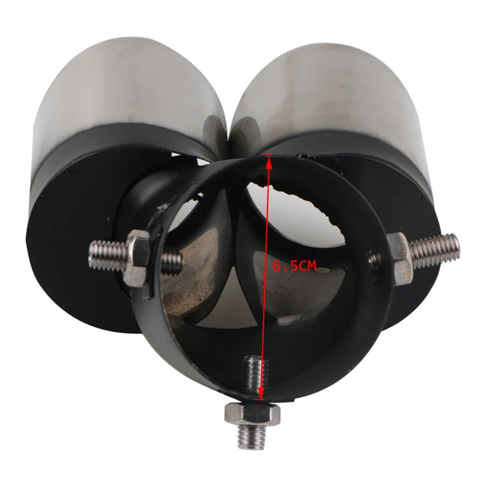Auto Auspuff Schalldämpfer Spitze Edelstahl Schwanz Throat Endrohr Dual Outlet Auspuff Endrohr Spitze Auto Modifikation Teile