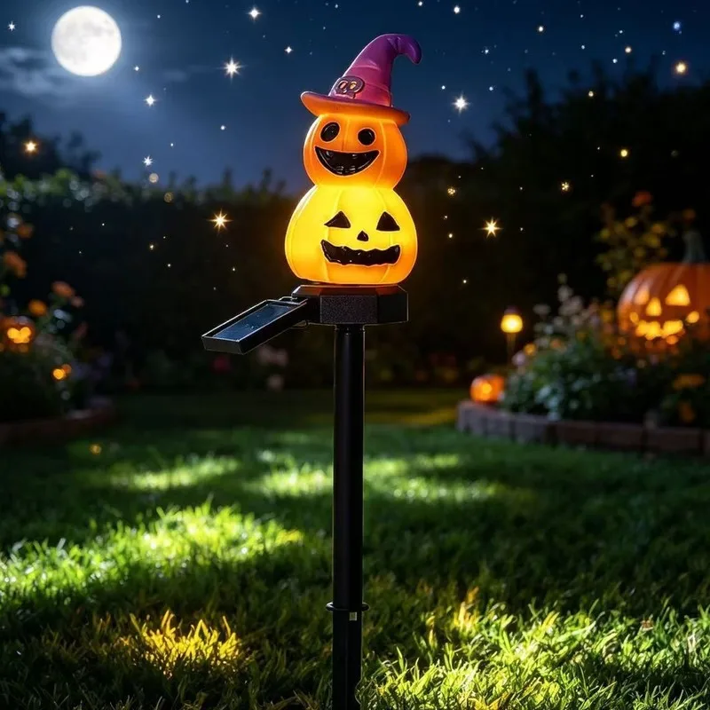 Halloween Solar Rainproof Lawn Lights, Ghost Festival Decoration Atmosphere, Pumpkin Floor Lights