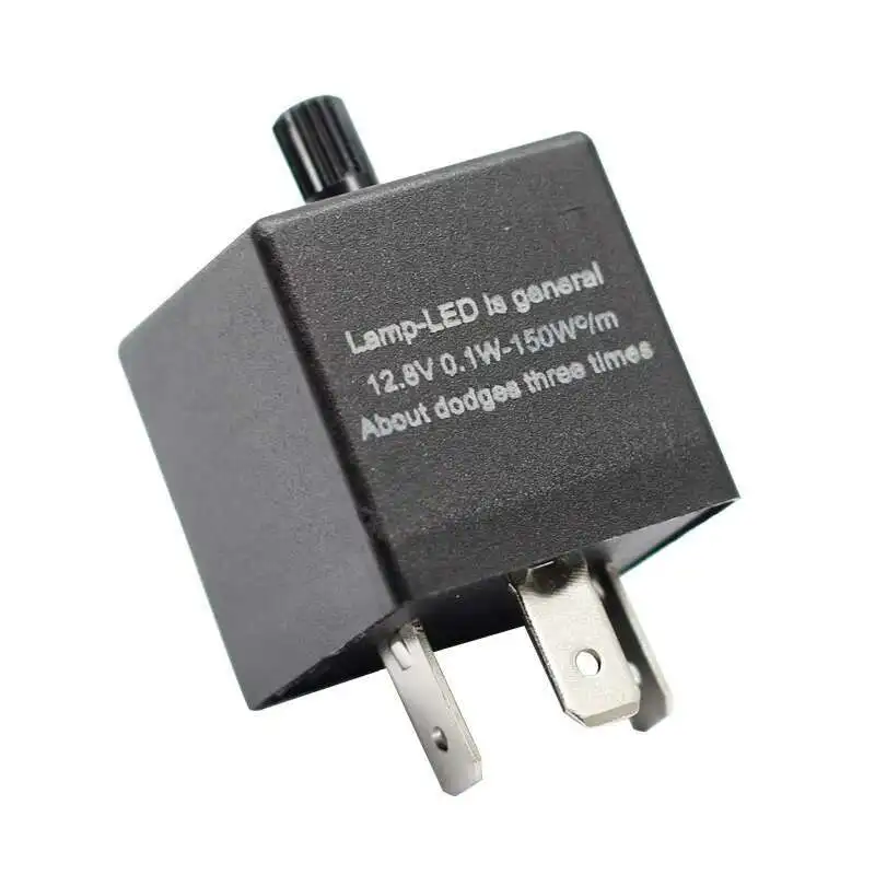 

12 В 24 В 3-контактный регулируемый универсальный светодиодный мигающий реле указателя поворота мигалка для автомобильного мотоцикла