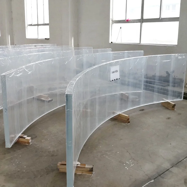 

Customization.High Light Transmission Acrylic Swimming Pool Window Wall Prices Curved Acrylic Panels Underwater Acrylic