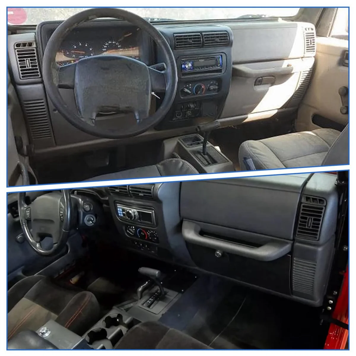 Efficient convenient5DP55TAZ Car Side Dash Vents Louver Outlet Driver Passenger for Jeep Wrangler TJ 1997-2006 excellent quality