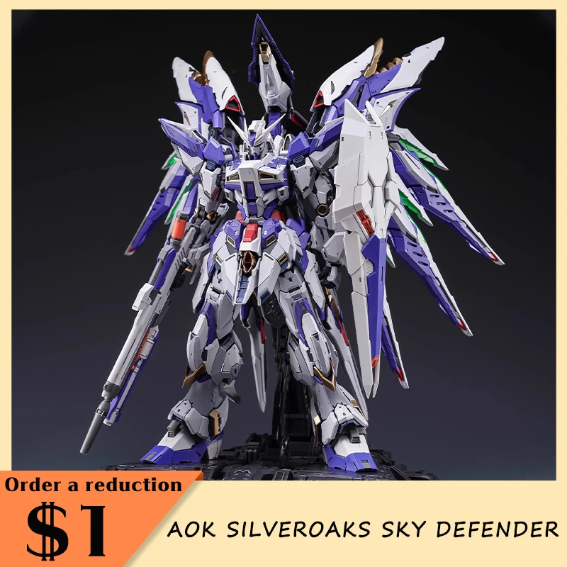 Aok Silveroaks Sky Defender Assembly Mecha Model Toys Accessory Set Level Ultimate Gk Head Gun Shield Foot Change Parts Collect