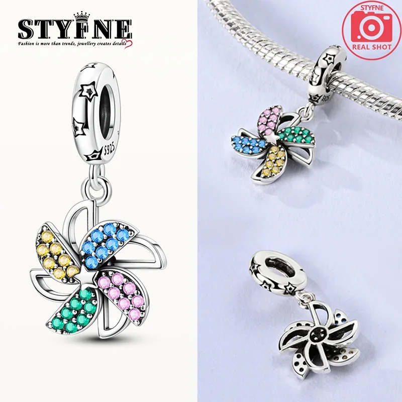 سحر الأصلي 925 الفضة الطفولة الدورية طاحونة الخرز صالح سحر بلاتا 925 أساور للنساء صنع المجوهرات الهدايا #2