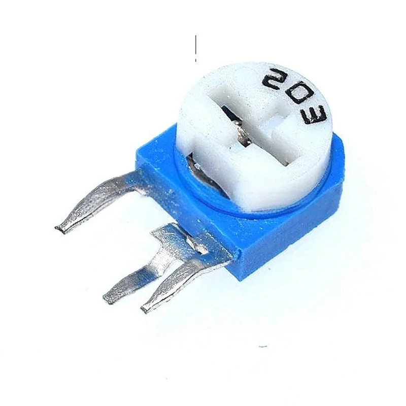 20pcs Vertical Trimmer Adjustable Potentiometers 100R~1M RM063 10K103 1K 2K 1M 20K 50K 100K Variable Resistors 200 500 102