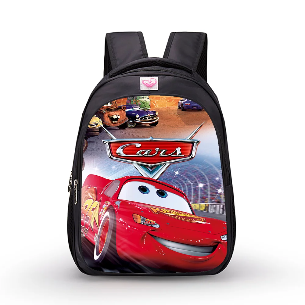 

14 inch Disney Pixar Cars Lightning McQueen Children Backpack Primary School Bags Kindergarten Schoolbag Kids Cartoon Mochila