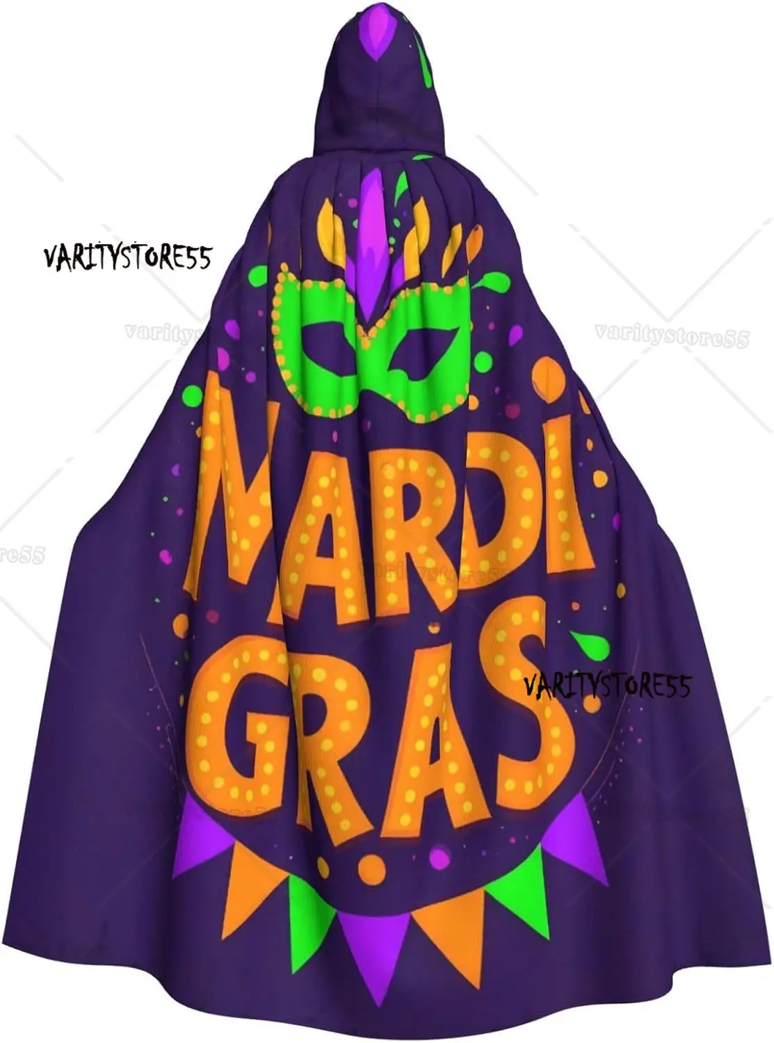 

Фиолетовый плащ для взрослых с принтом и капюшоном, костюм ведьмы на Хэллоуин, Рождество, волшебника
