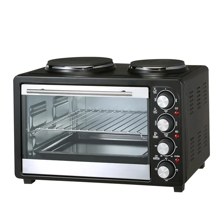 

Premium Quality Versatile Of Cooking Styles 48L Bakery Oven Baking Oven Grill Cooking Oven With 3 Hot Plates