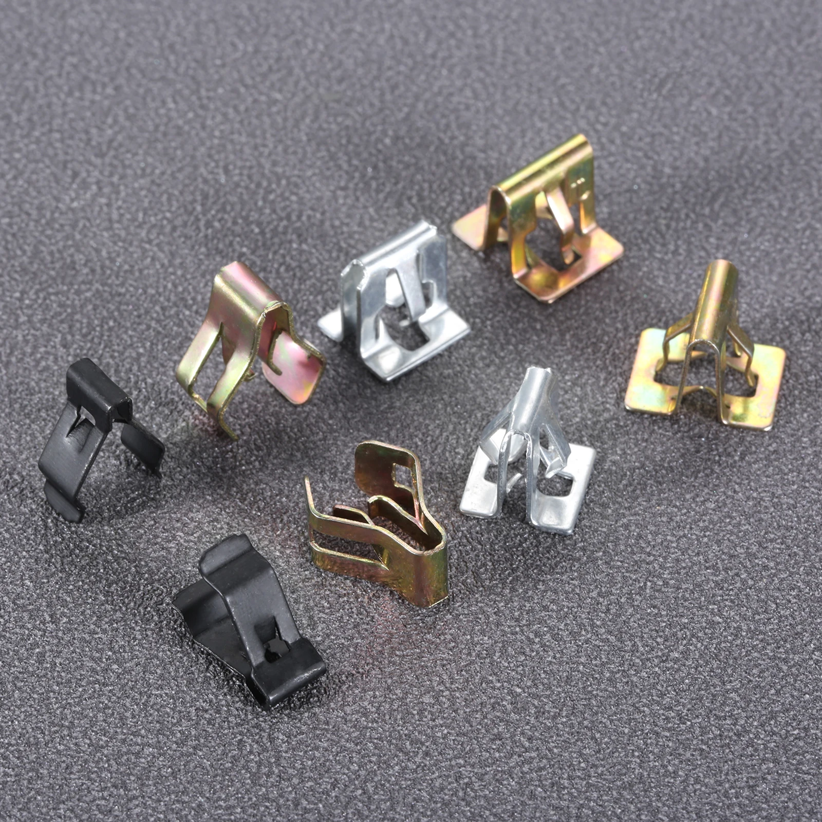 20 Pcs Metal Rivets Universal Car Dashboard CD Panel Snaps Clips Retainer 4 Sizes Universal CD Panel Snaps Clips Radios Buckle