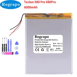 New 3.8V 6000mAh Li-Polymer Tablet NoteBook Tpad Battery For Teclast X80 Pro X80Pro 3-Wires