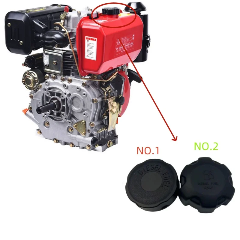 FUEL TANK CAP FIT SINGLE-CYLINDER AIR-COOLED DIESEL ENGINE 178F 186 188 KD192 195 1100F GENERATOR KDE6500 KDF7500 FUEL TANK CAP