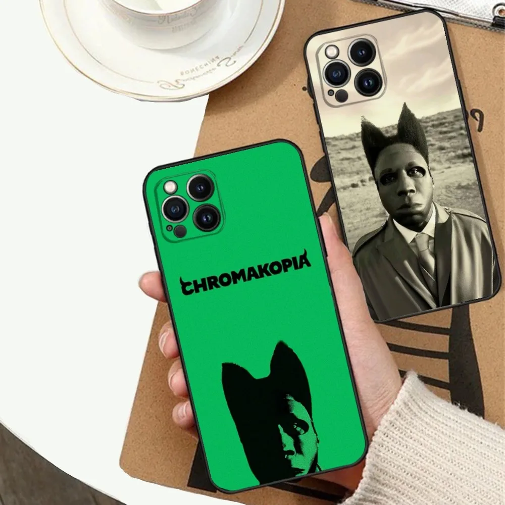 Rapper T-Tyler The Creator Chromakopia Phone Case For iPhone 16,15,14,13,12,11,Plus,Pro Max,XS,X,XR,SE,Mini,8,7 Soft Silicone